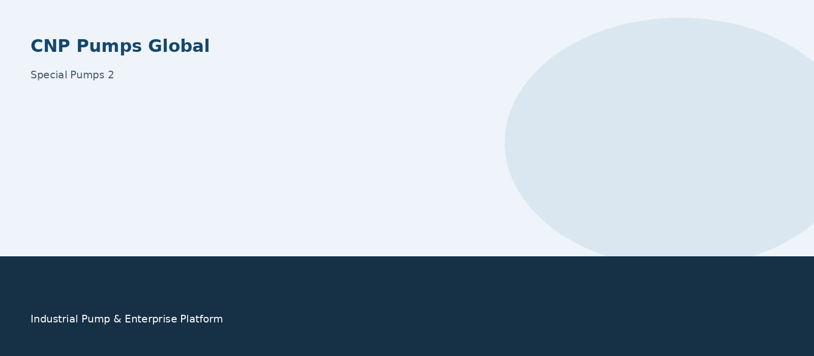 Industrial pump system